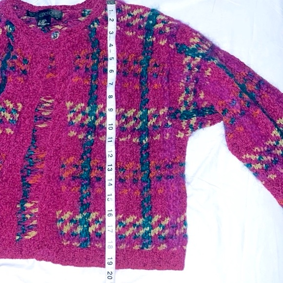 Episode vintage chunky wool blend cardigan size L - Picture 6 of 6